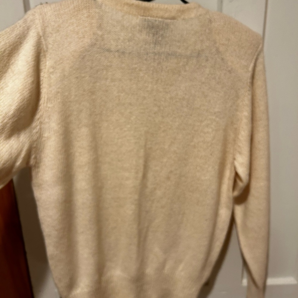 Vintage Raqul silk/angora sequin sweater - Picture 2 of 7